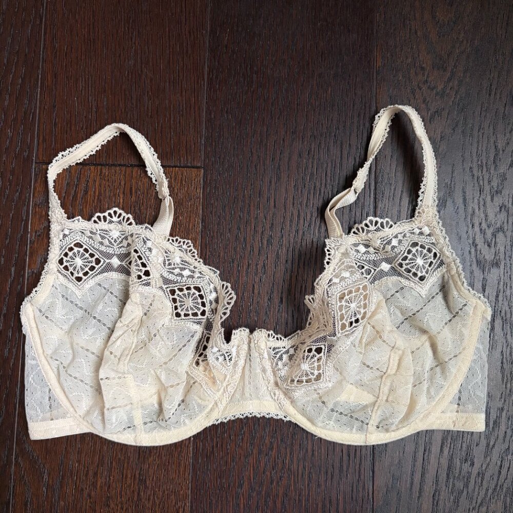 Wolford Lace Underwire Bra (Cream / Ivory) - Size 36D